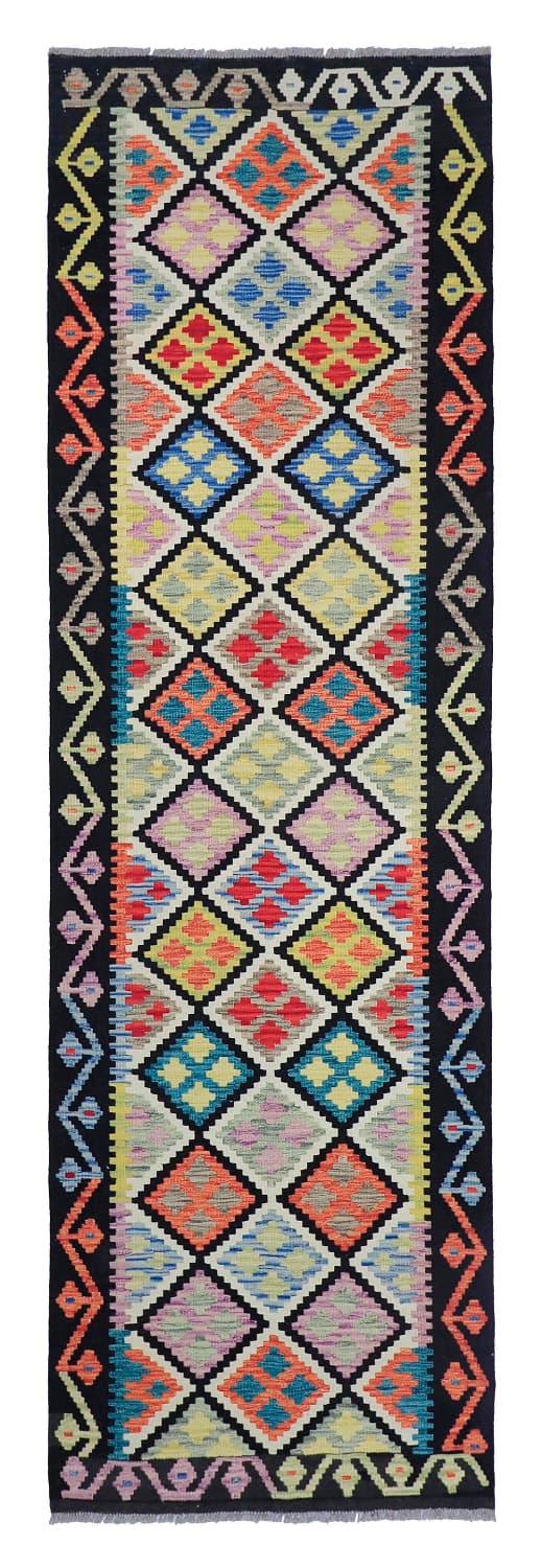 Orientalsk Teppe - Vegi Kelim Hand Woven - 80 x 268 cm (Størrelse: 80 x 268 cm)
