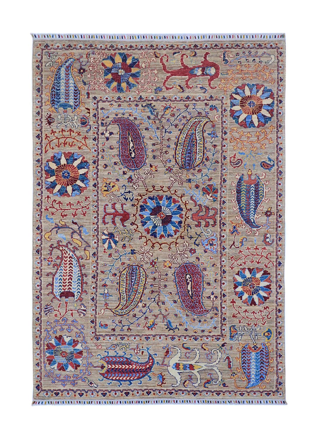 Orientalsk Teppe - Chaman Rug Hand Knotted - 163 x 236 cm (Størrelse: 163 x 236 cm)
