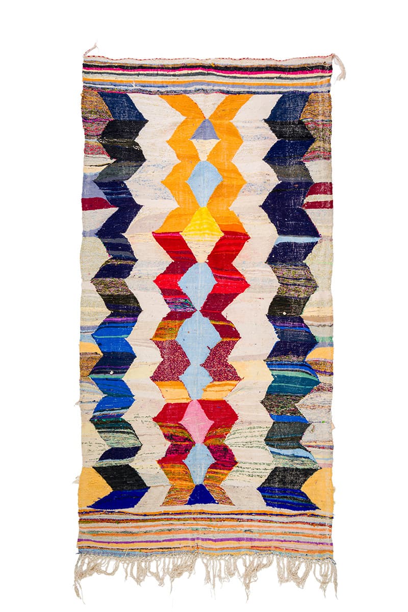 Marokkansk Boucherouite-teppe 155 x 325 cm (Størrelse: 155 x 325 cm)