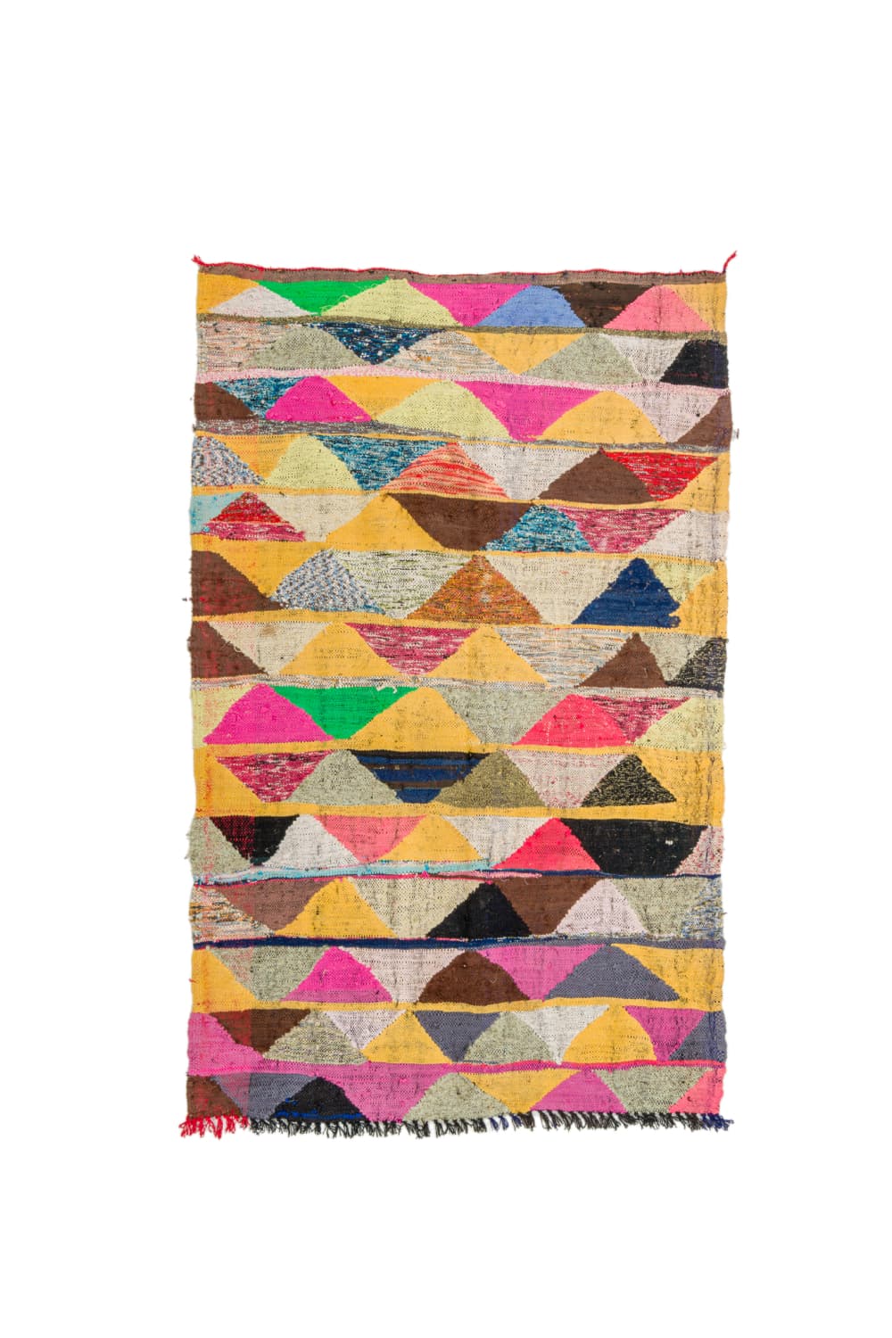 Marokkansk Boucherouite-teppe 140 x 230 cm (Størrelse: 140 x 230 cm)