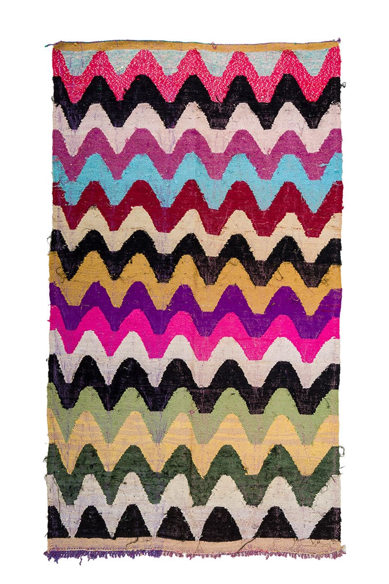Marokkansk Boucherouite-teppe 160 x 275 cm (Størrelse: 160 x 275 cm)