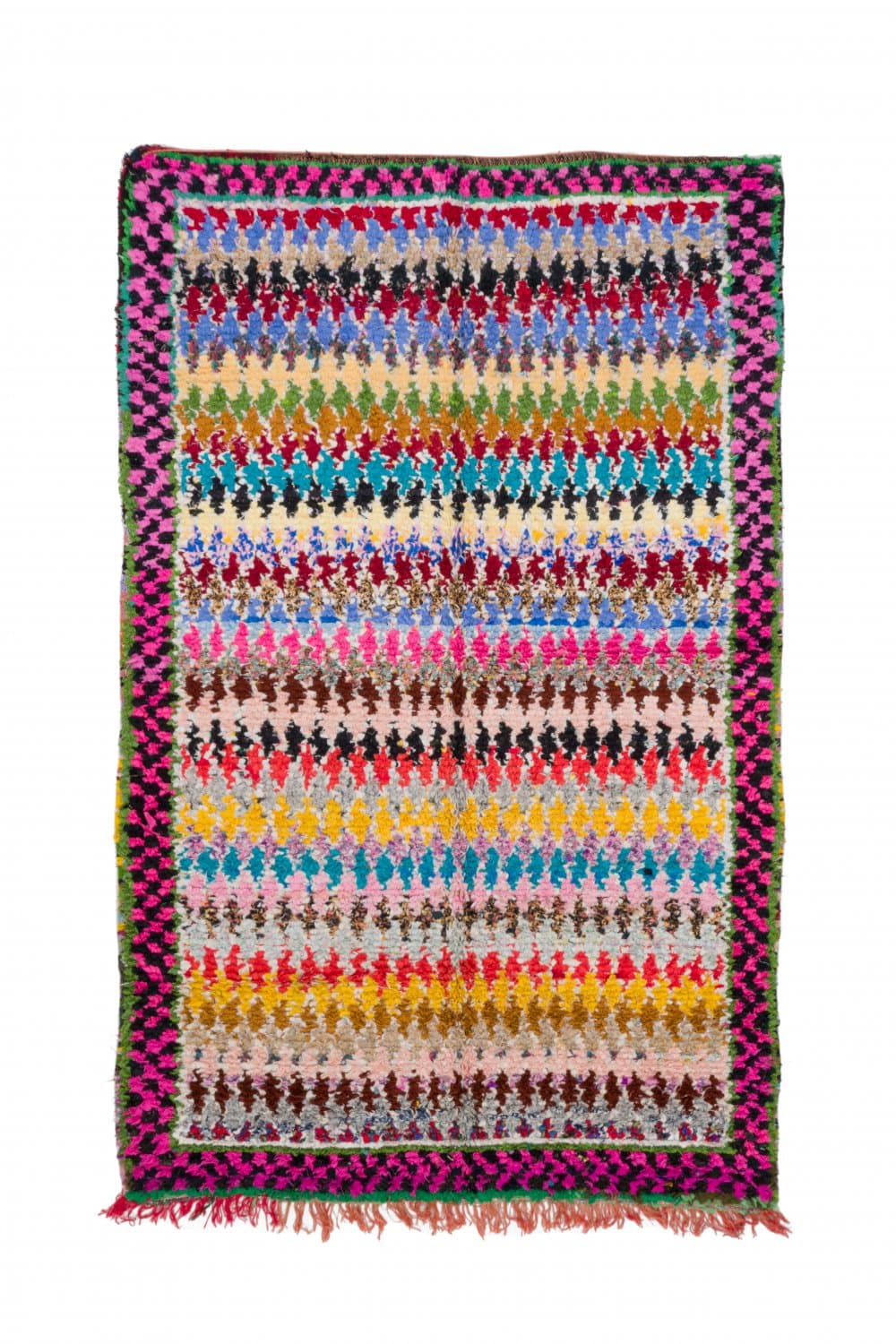 Marokkansk Boucherouite-teppe 250 x 160 cm (Størrelse: 250 x 160 cm)
