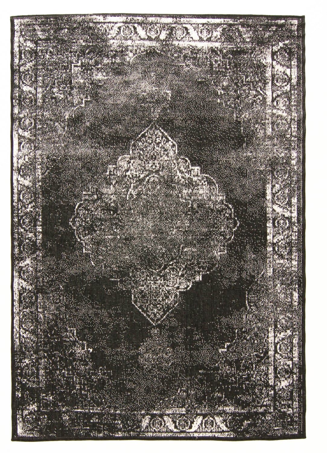 Innendørs/Utendørs tepper - Brussels Weave (svart) (Størrelse: 160 x 230 cm)