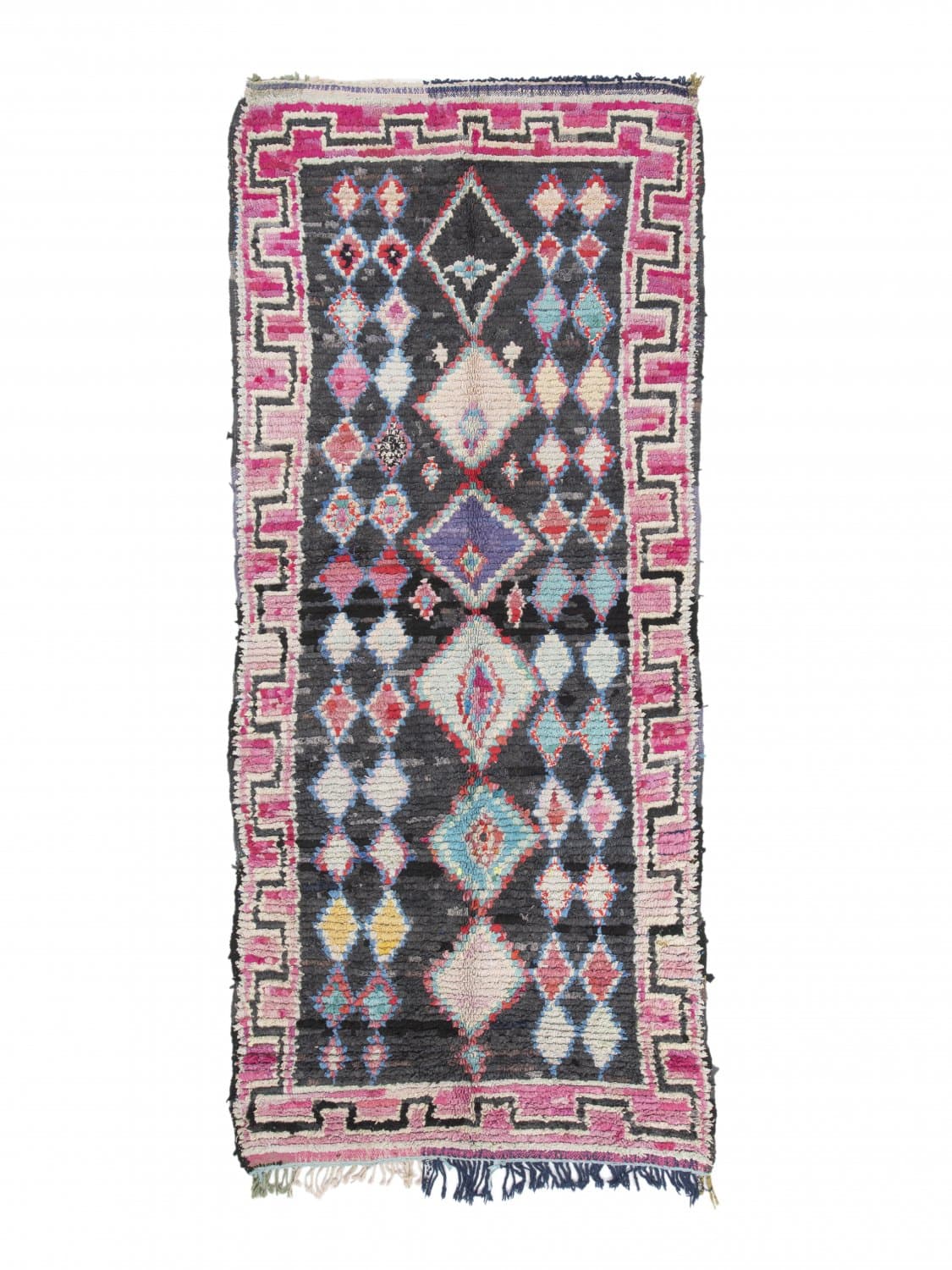 Marokkansk Boucherouite-teppe 310 x 130 cm (Størrelse: 310 x 130 cm)