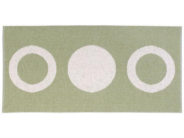 Plastmatter - Horredsmattan Circle (oliven) (Størrelse: 70 x 350 cm)