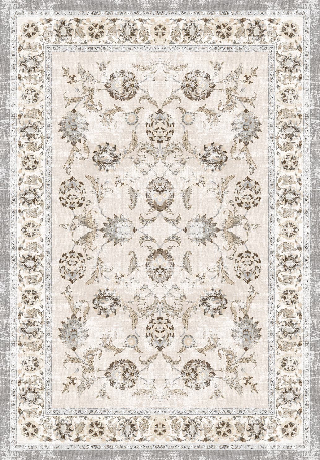 Wilton-teppe - Adeleine (beige) (Størrelse: 160 x 230 cm)