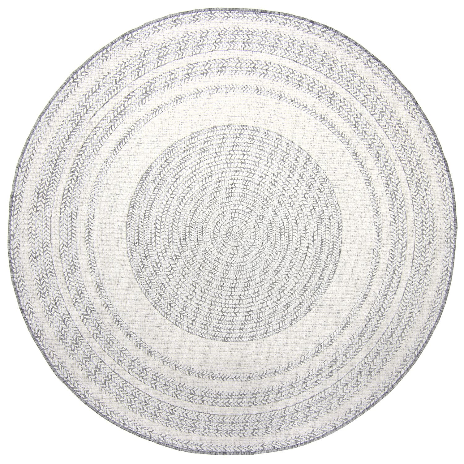 Runde tepper - Indoor/Outdoor Angus (grå) (Størrelse: Ø 240 cm)