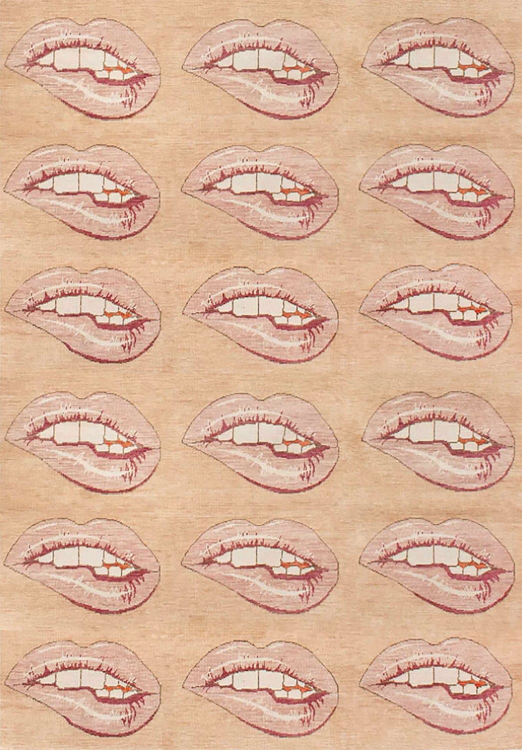 Wilton-teppe - Avery (beige/rosa) (Størrelse: 200 x 280 cm)
