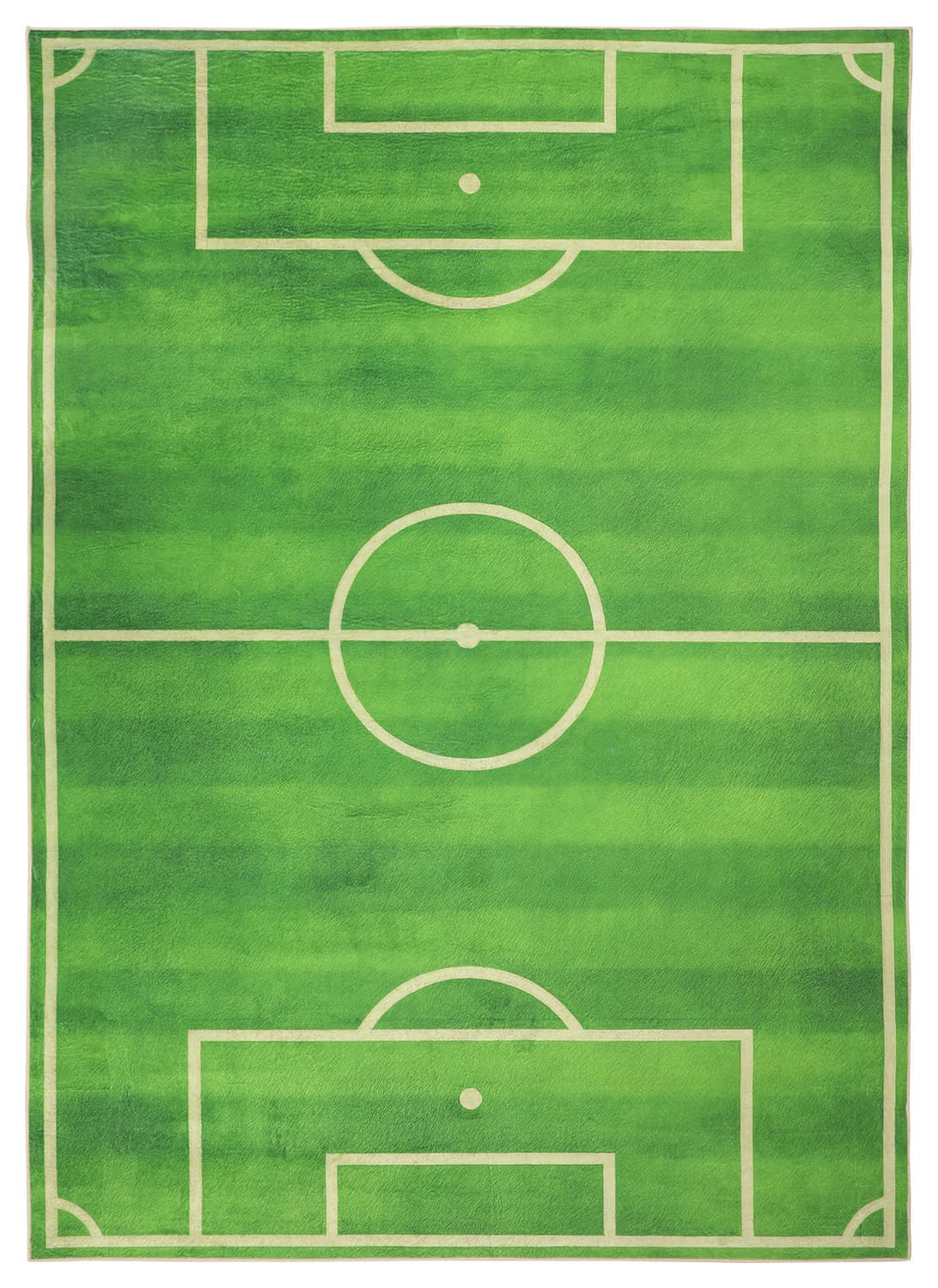 Barneteppe - Football Field (grønn) (Størrelse: 130 x 190 cm)