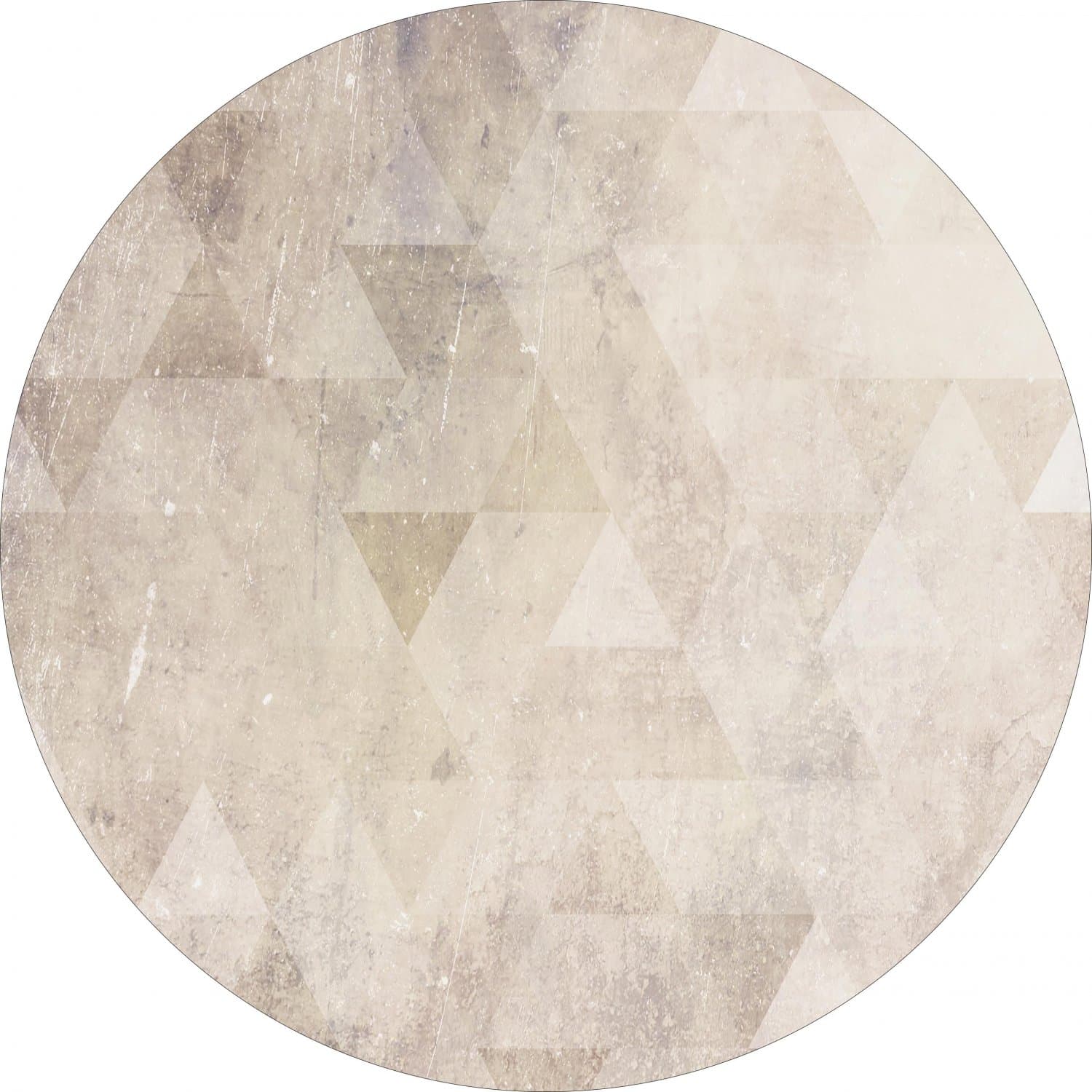 Rundt teppe - Porto (beige) (Størrelse: Ø 200 cm)