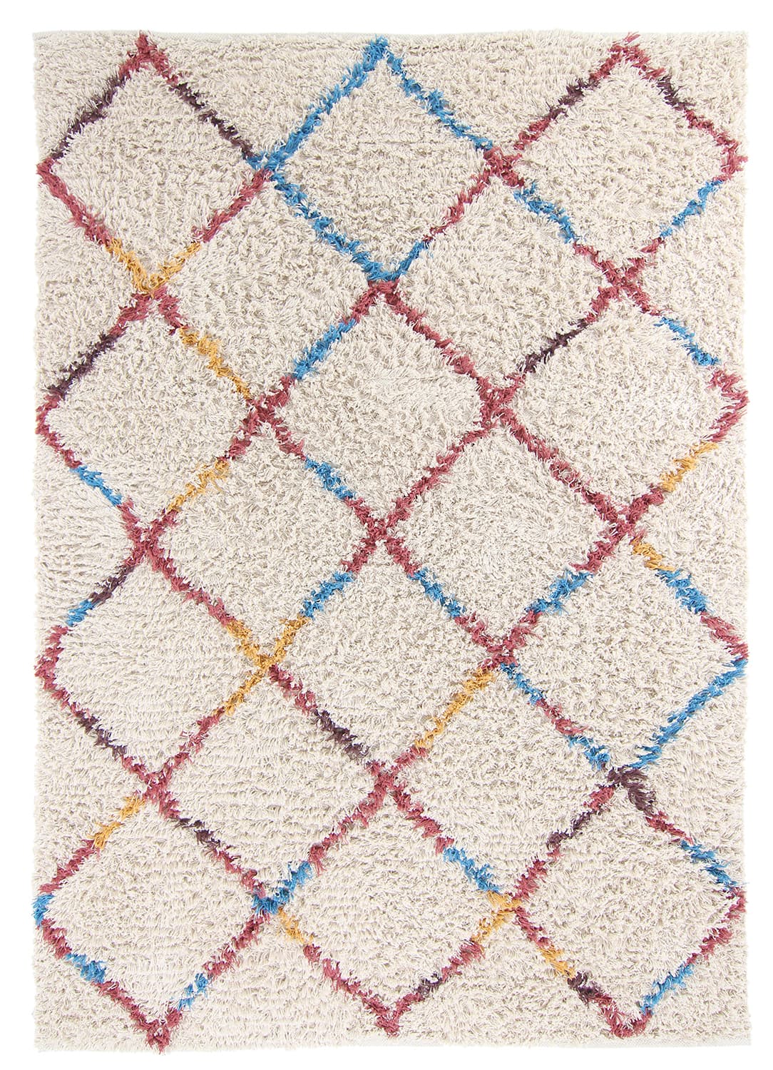 Ryetepper - Maeron Natural Cotton Shaggy (multi) (Størrelse: 240 x 340 cm)