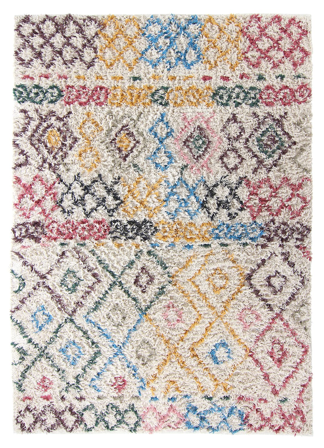 Ryetepper - Maloney Natural Cotton Shaggy (multi) (Størrelse: 200 x 290 cm)
