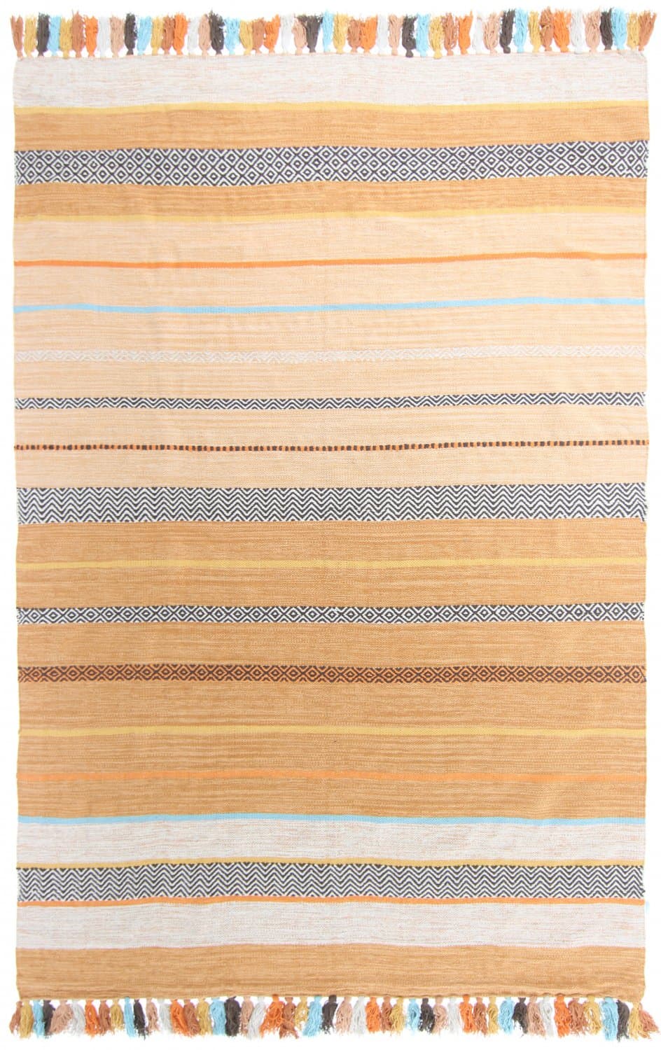 Bomullsteppe - Bouira (oransje/multi) (Størrelse: 160 x 230 cm)