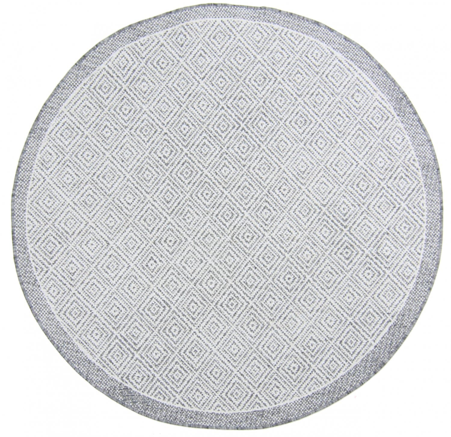 Rundt teppe - Monsaraz (grå) (Størrelse: Ø 200 cm)