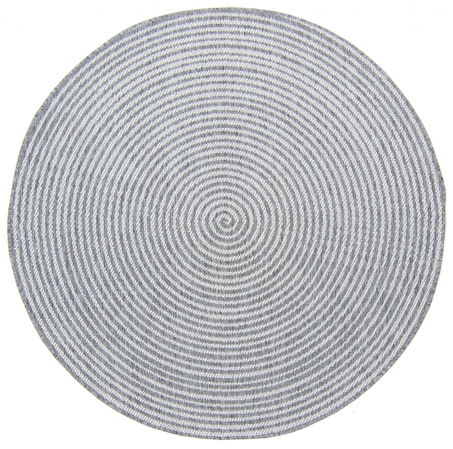 Rundt teppe - Ferragudo (grå) (Størrelse: Ø 240 cm)