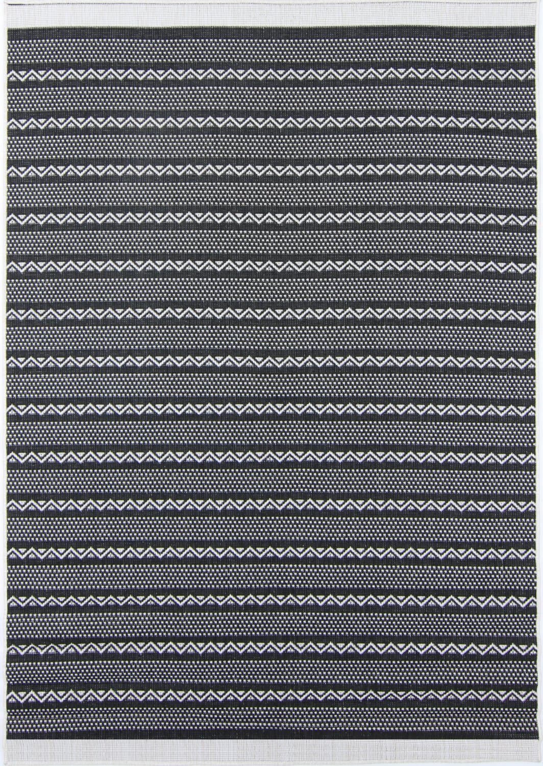 Innendørs/Utendørs tepper - Geiranger (svart) (Størrelse: 200 x 290 cm)