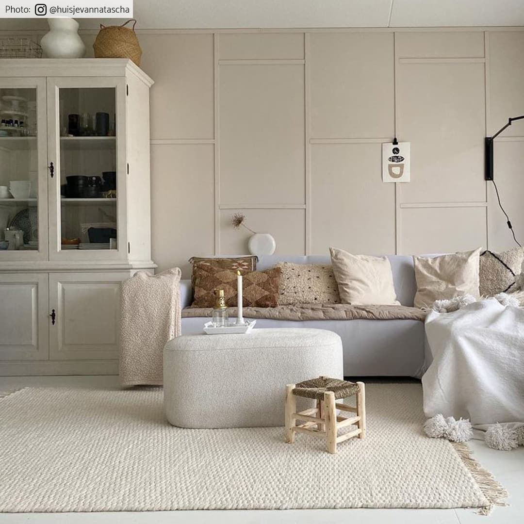 Ullteppe - Cartmel (offwhite) (Størrelse: 200 x 290 cm)