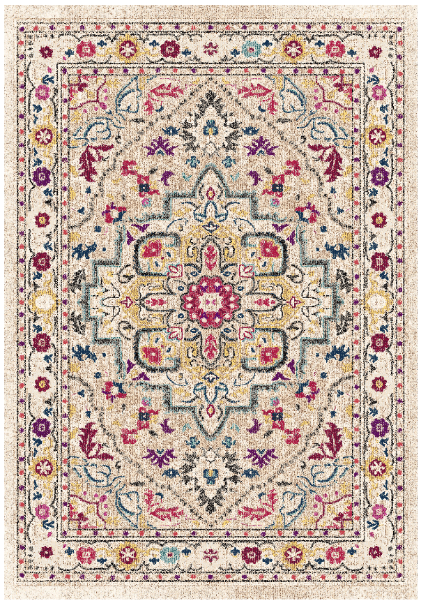 Wilton-teppe - Castro (multi) (Størrelse: 240 x 340 cm)