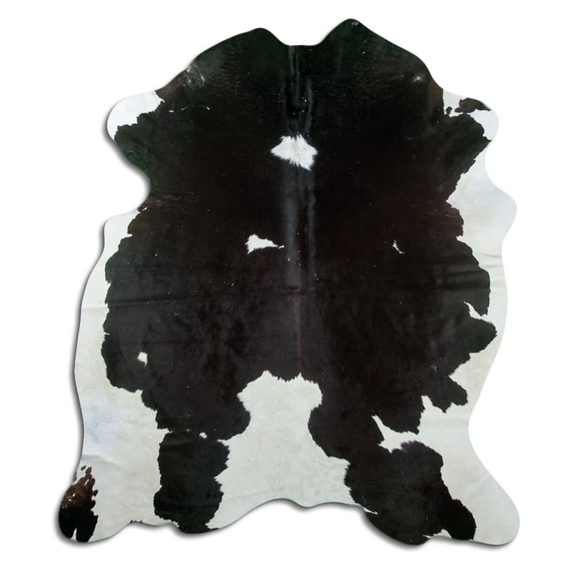 Kuskinn - Svart/hvit 1446 (Størrelse: 200 x 175 cm)