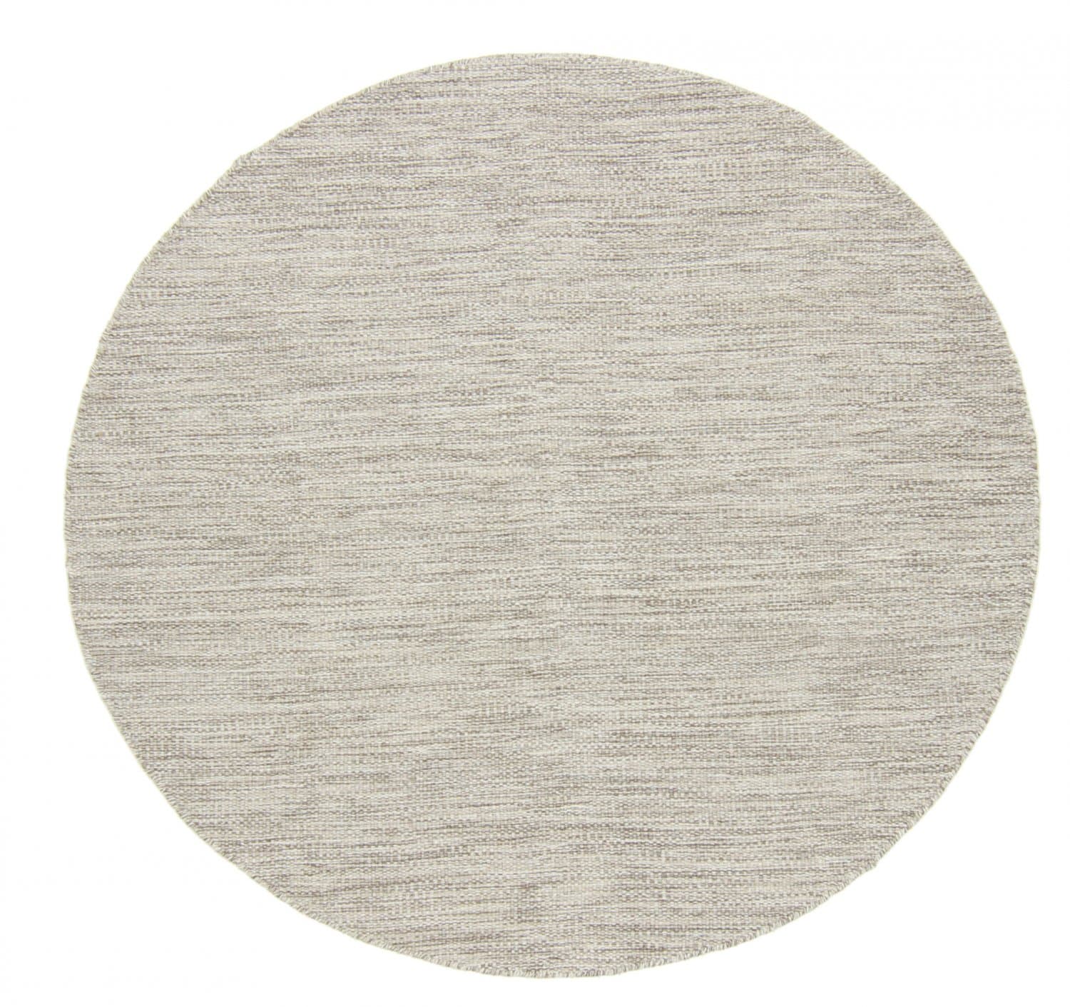 Runde tepper - Dhurry (beige) (Størrelse: Ø 300 cm)