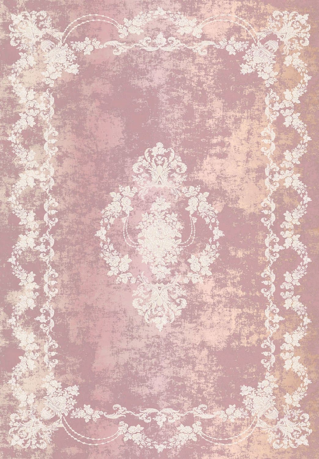 Wilton-teppe - Nefta (rosa) (Størrelse: 240 x 340 cm)