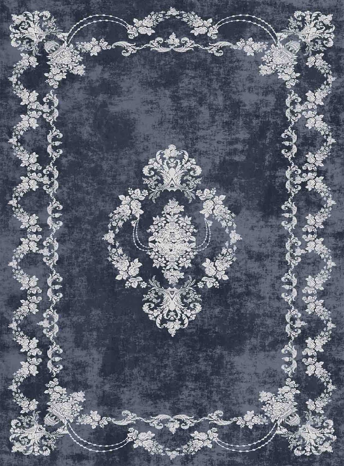 Wilton-teppe - Nefta (sort) (Størrelse: 200 x 280 cm)