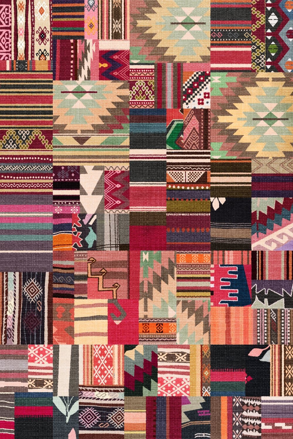 Wilton-teppe - Netanya (multi) (Størrelse: 240 x 340 cm)