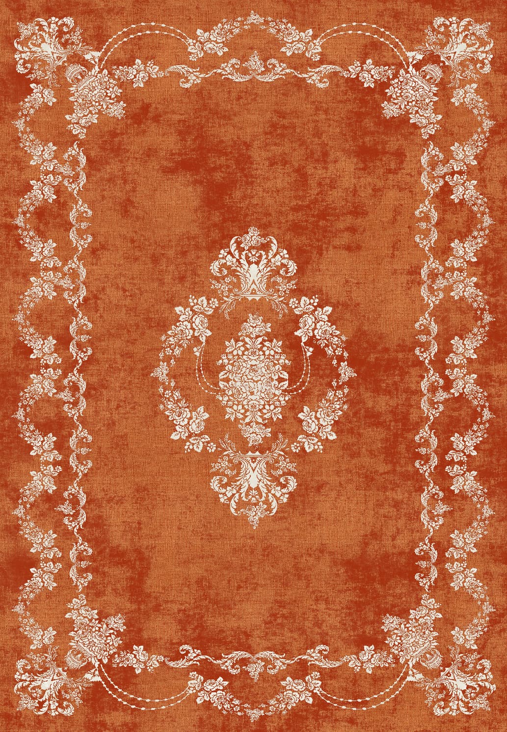 Wilton-teppe - Taknis (terracotta) (Størrelse: 200 x 280 cm)