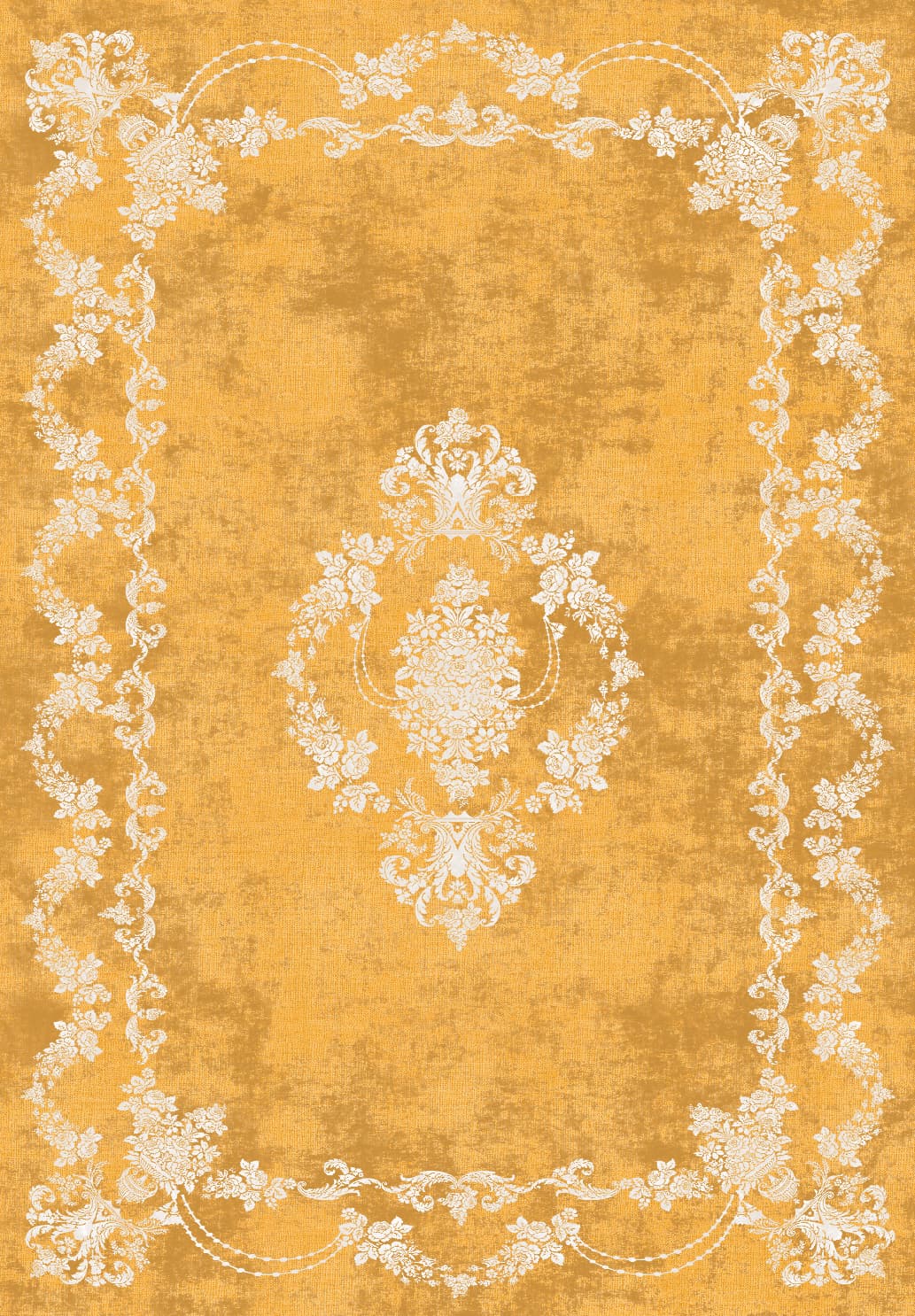 Wilton-teppe - Taknis (ochre) (Størrelse: 160 x 230 cm)