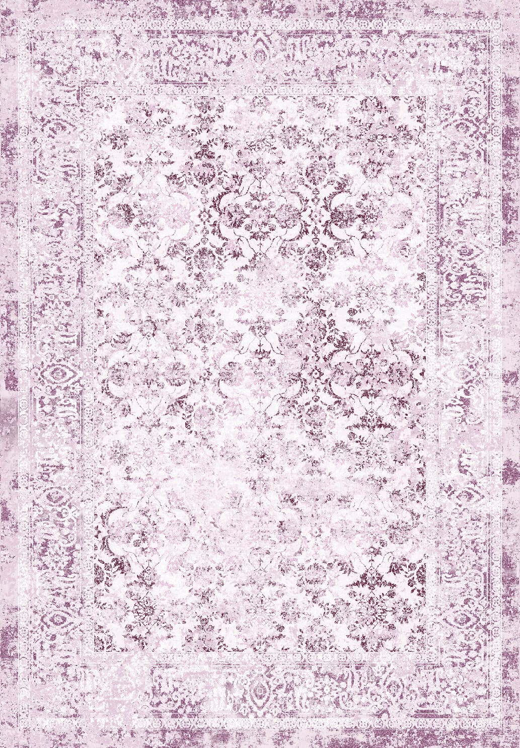 Wilton-teppe - Denizli (rosa) (Størrelse: 200 x 280 cm)