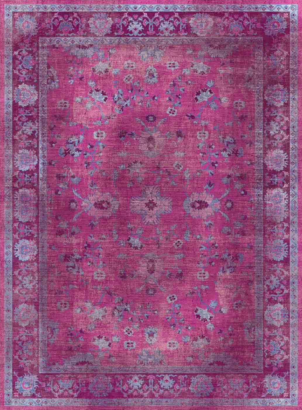 Wilton-teppe - Gombalia (lilla) (Størrelse: 240 x 340 cm)