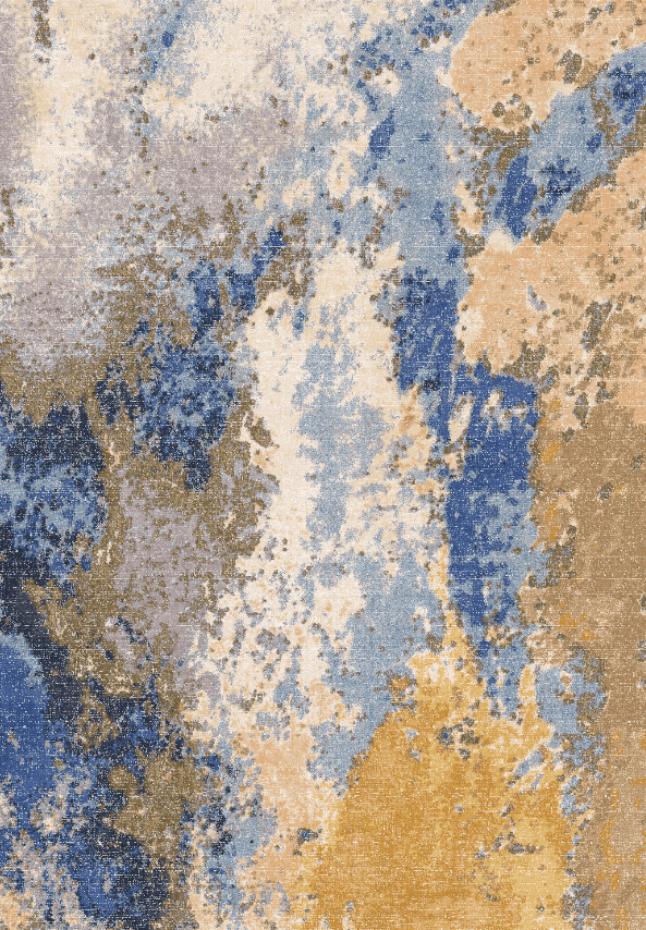 Wilton-teppe - Travale (grå/blå/multi) (Størrelse: 240 x 340 cm)