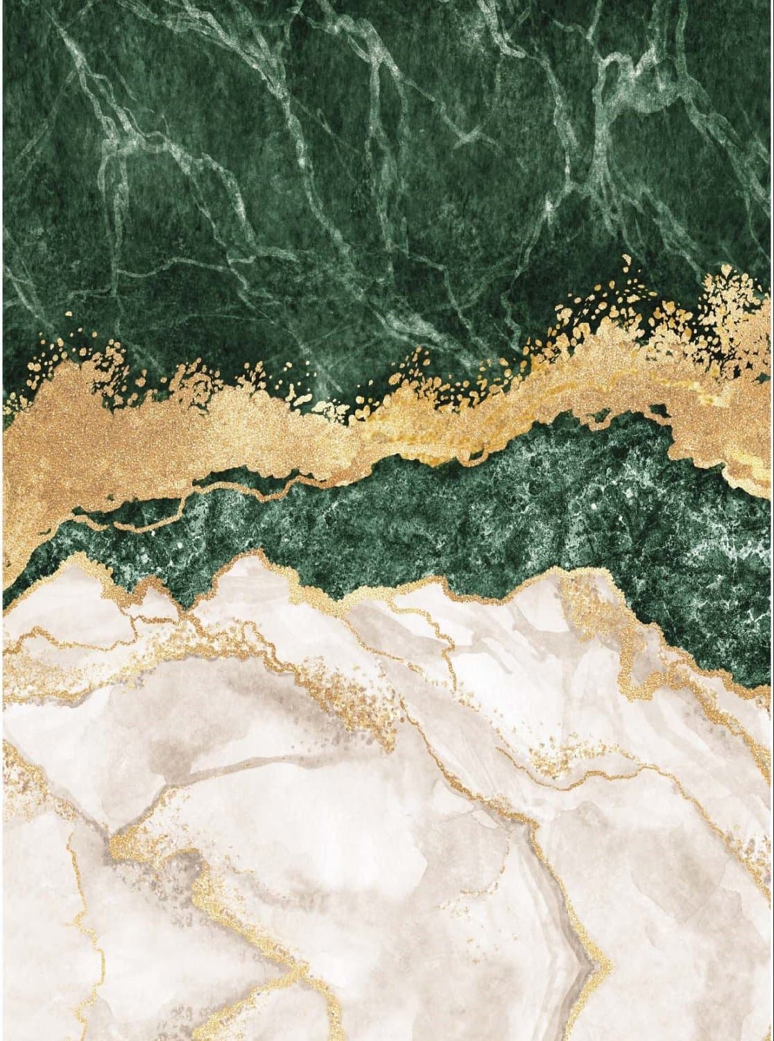 Wilton-teppe - Padova (grønn/hvit/gull) (Størrelse: 290 x 390 cm)