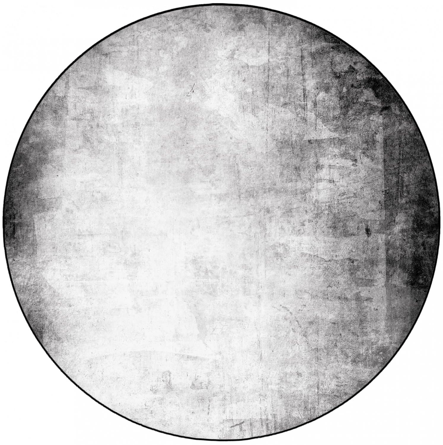 Rundt teppe - Rosia (grå) (Størrelse: Ø 240 cm)