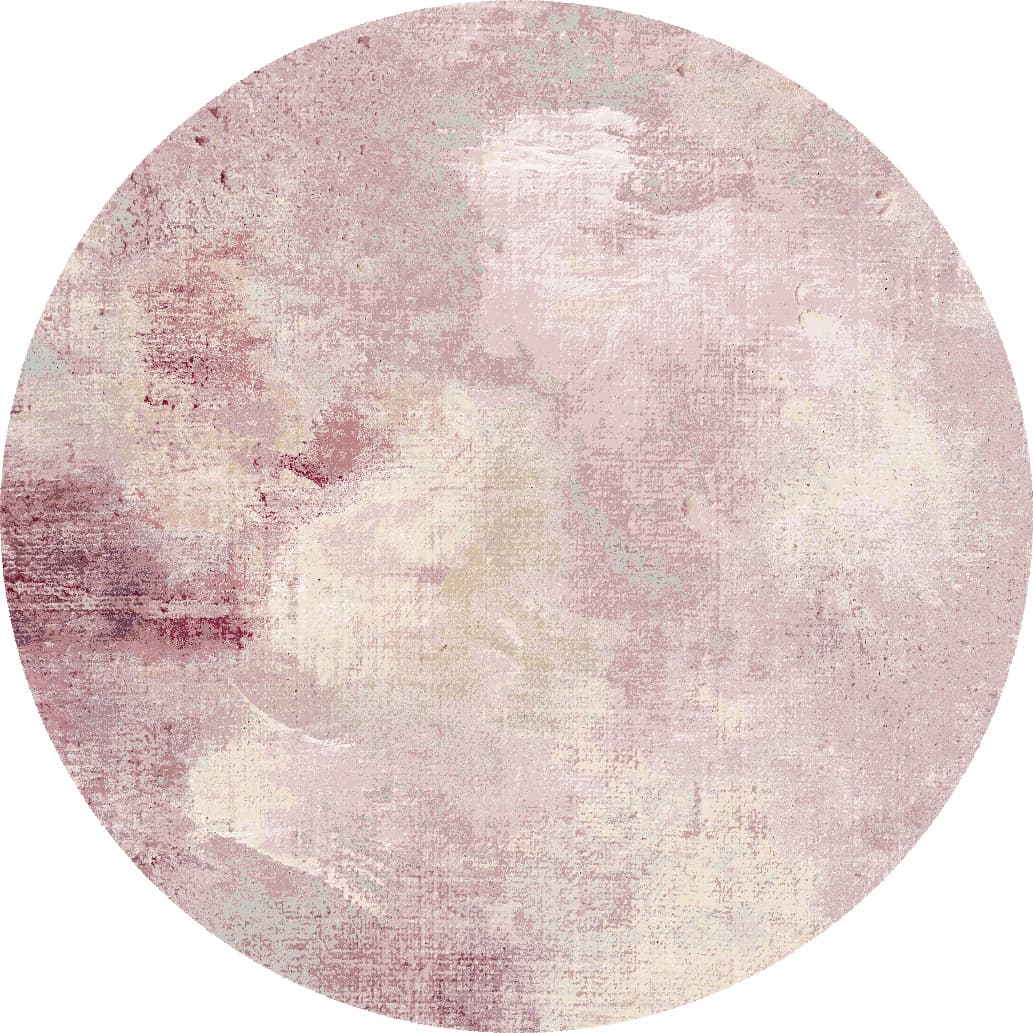 Rundt teppe - Mogoro (rosa) (Størrelse: Ø 240 cm)