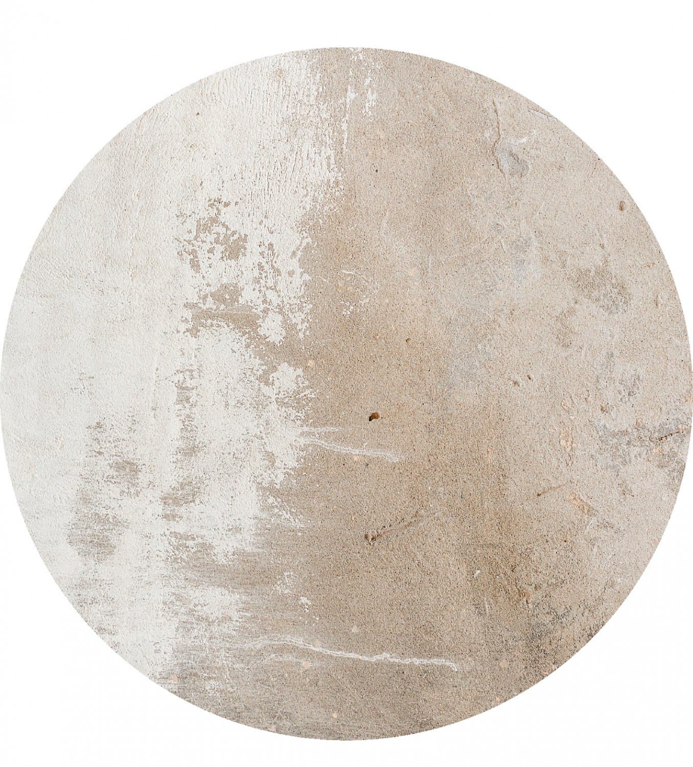 Rundt teppe - Bornos (grå/beige) (Størrelse: Ø 340 cm)