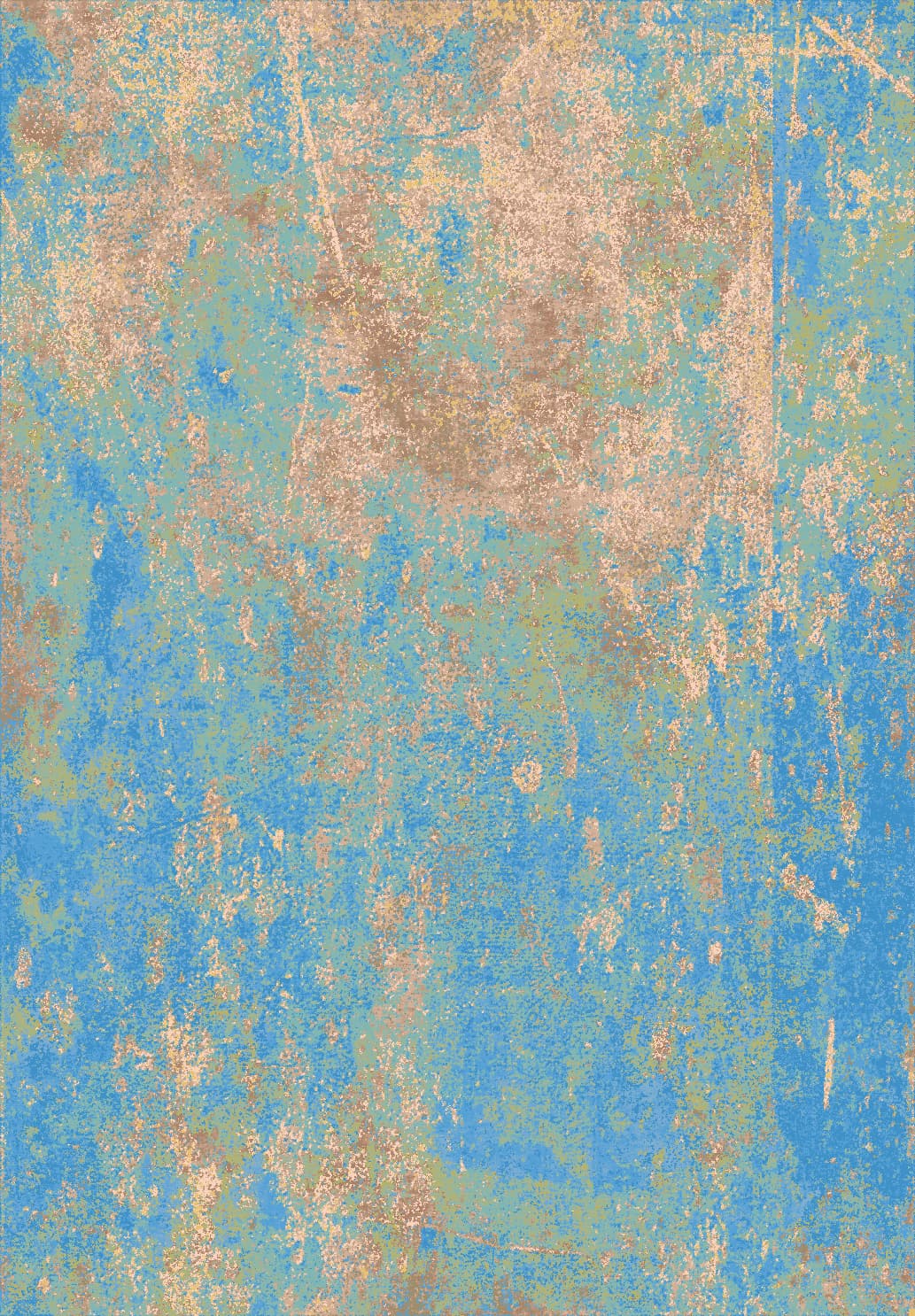 Wilton-teppe - Pavoa (blå) (Størrelse: 200 x 280 cm)
