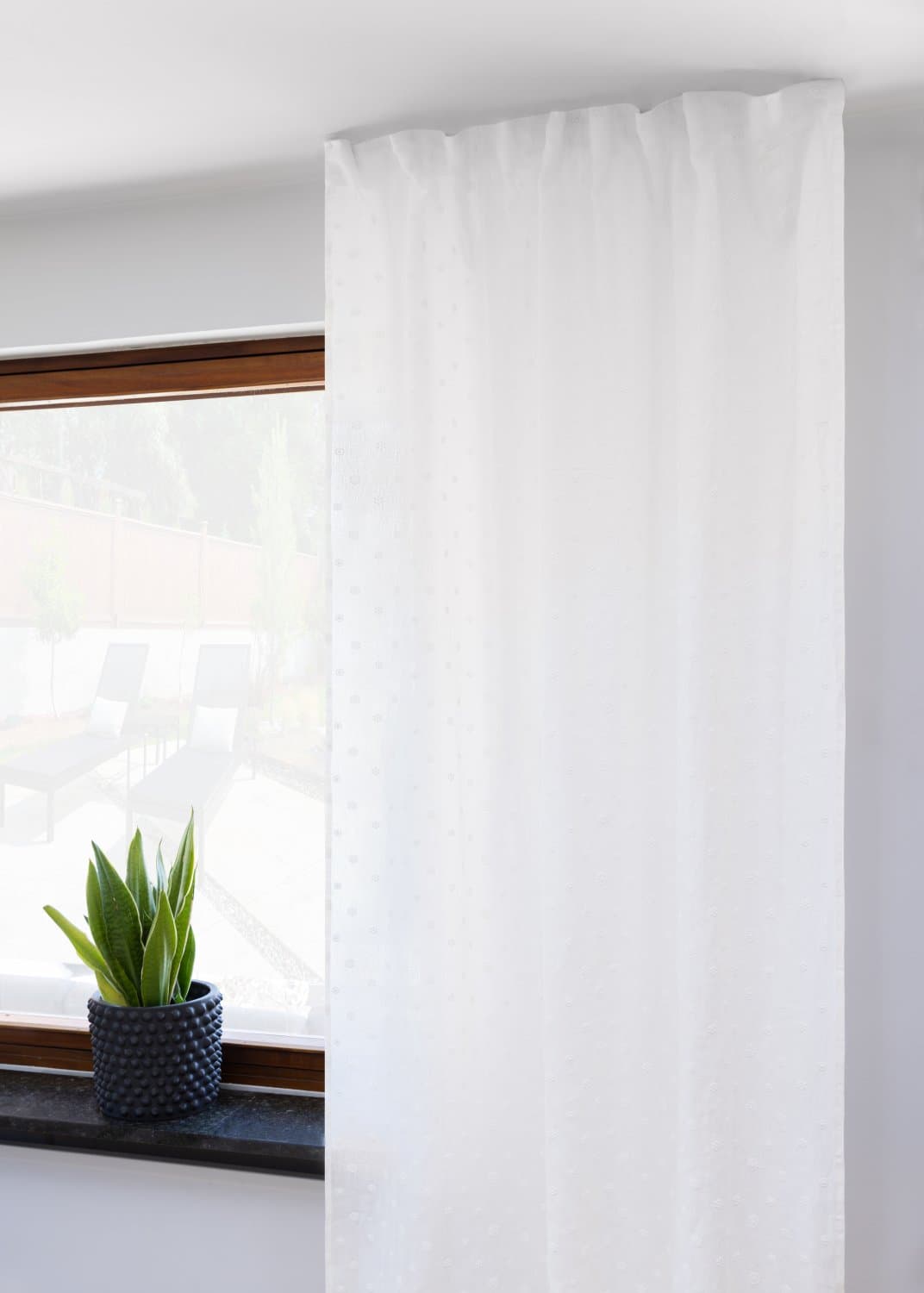 Gardiner - Lingardin Elsa (hvit) (Størrelse: 145 x 300 cm)