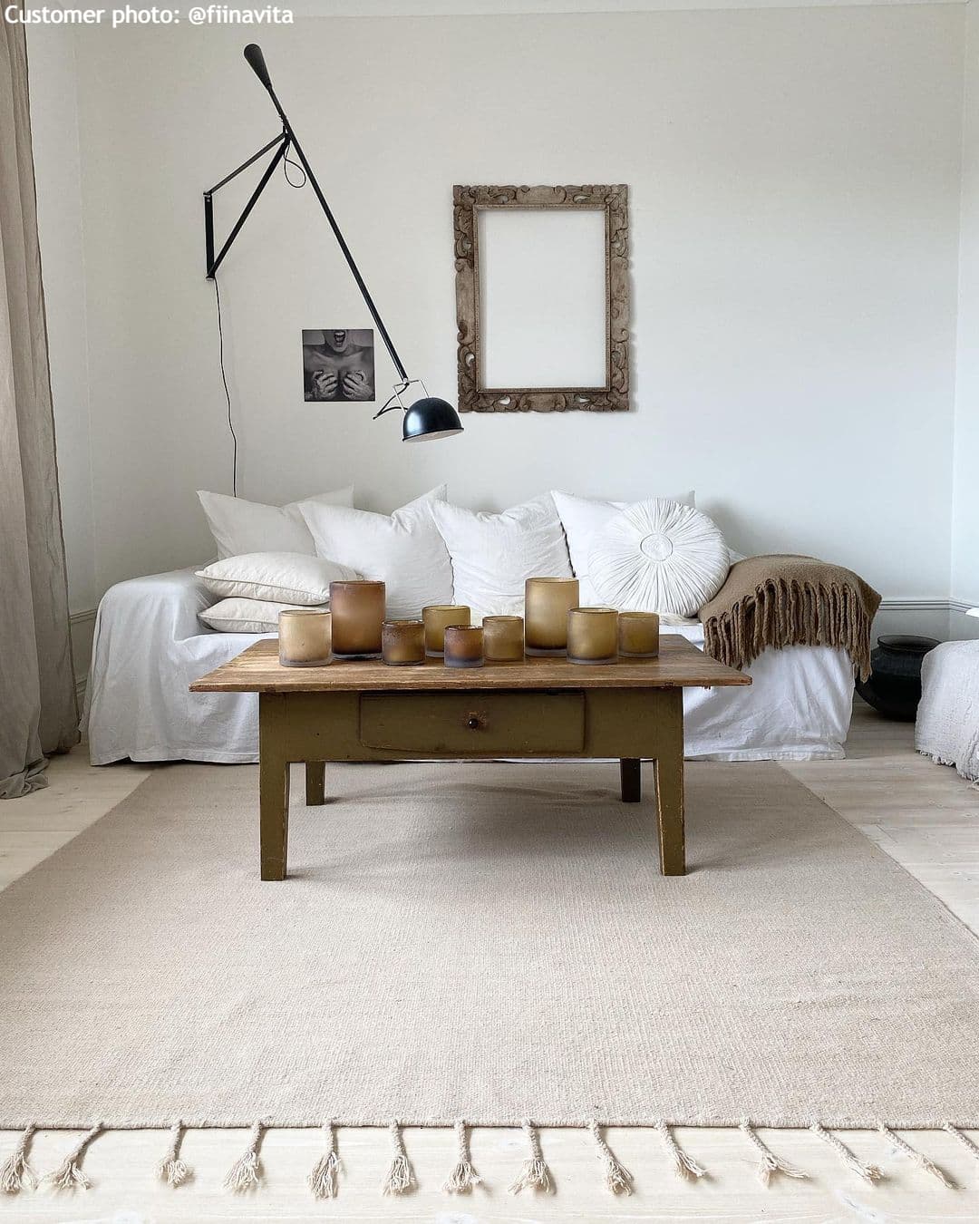 Ullteppe - Malana (beige) (Størrelse: 240 x 340 cm)