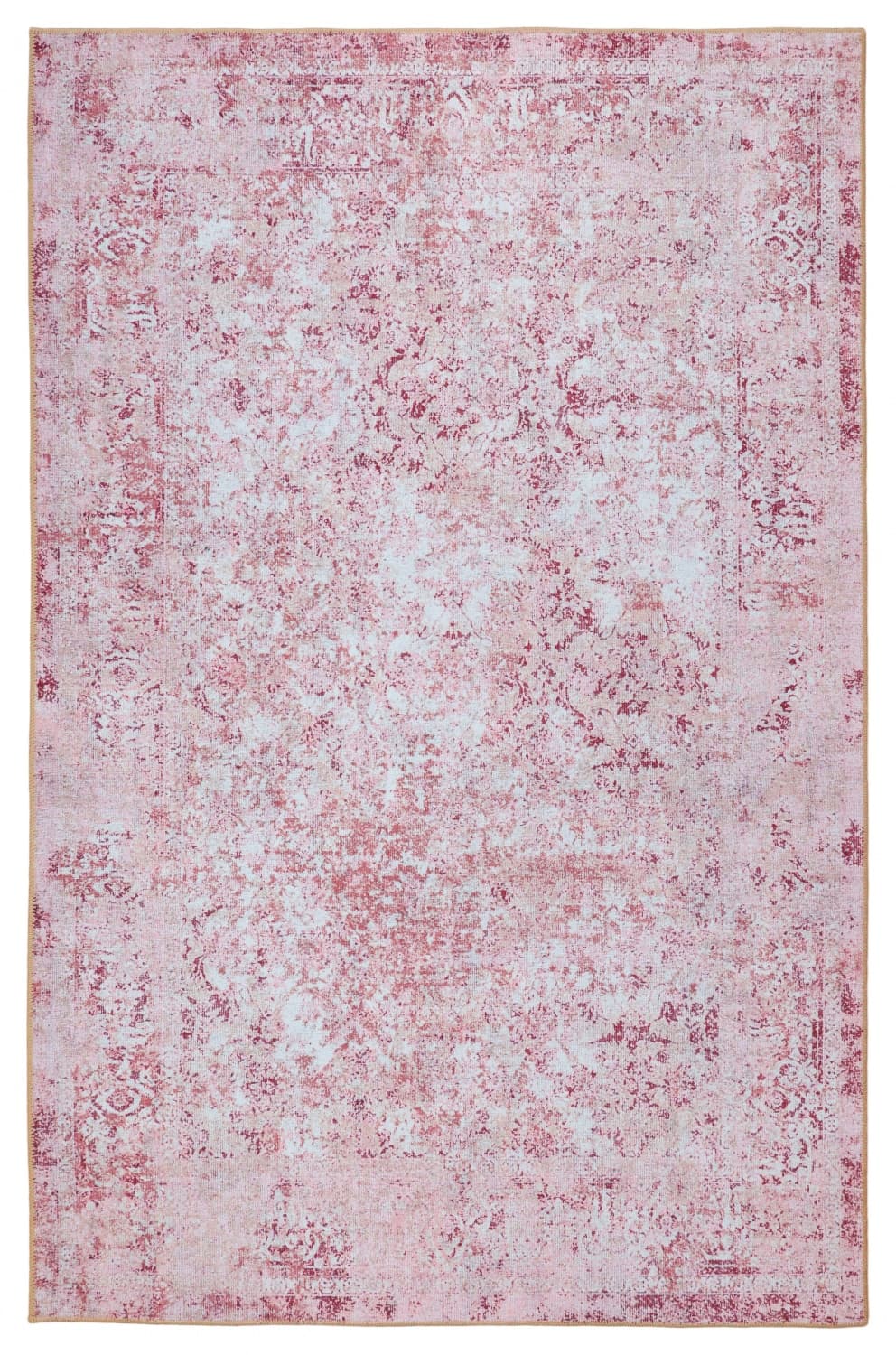 Flatvevd teppe - Denizli (rosa) (Størrelse: 190 x 280 cm)