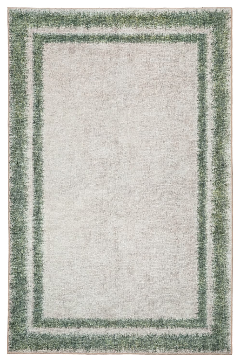 Flatvevd teppe - Eldoret (krem/grønn) (Størrelse: 230 x 340 cm)