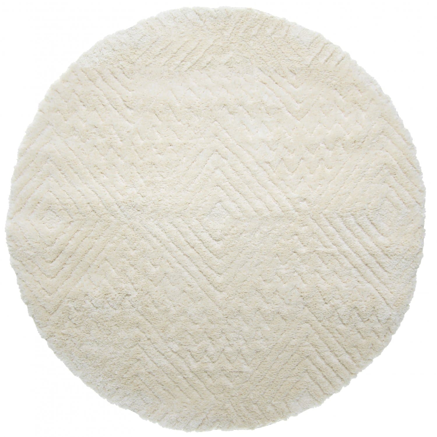 Runde tepper - Stettin (offwhite) (Størrelse: Ø 200 cm)