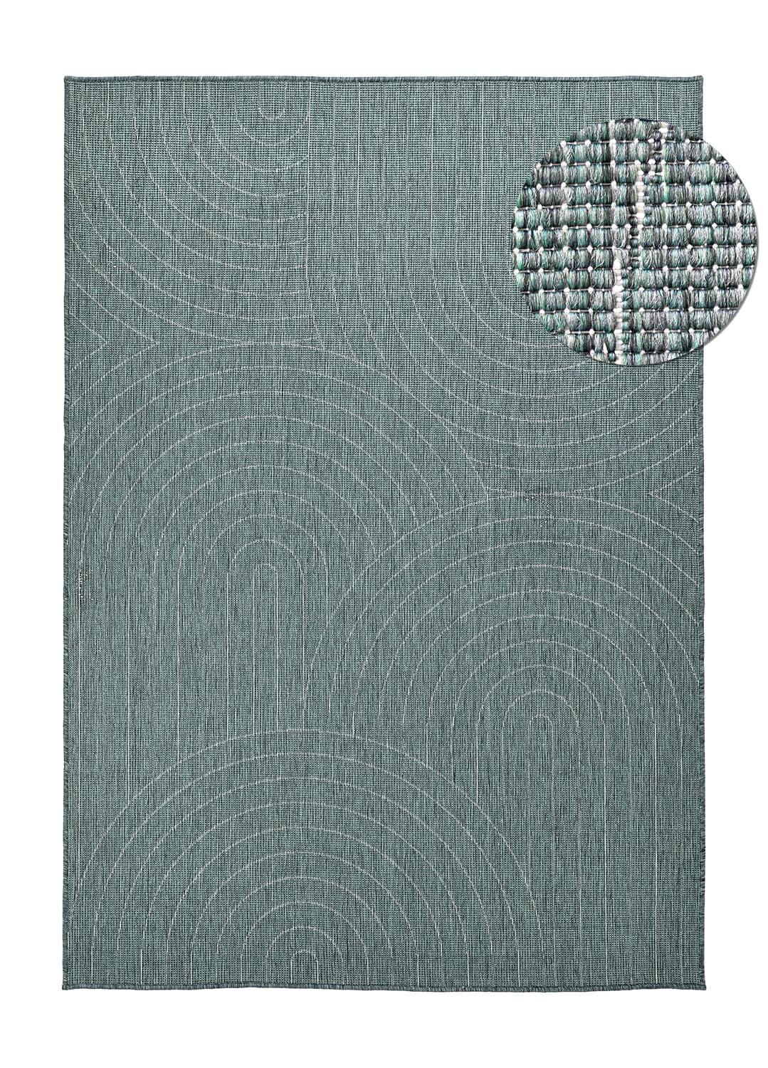 Innendørs/Utendørs tepper - Hayden (grønn) (Størrelse: 240 x 340 cm)