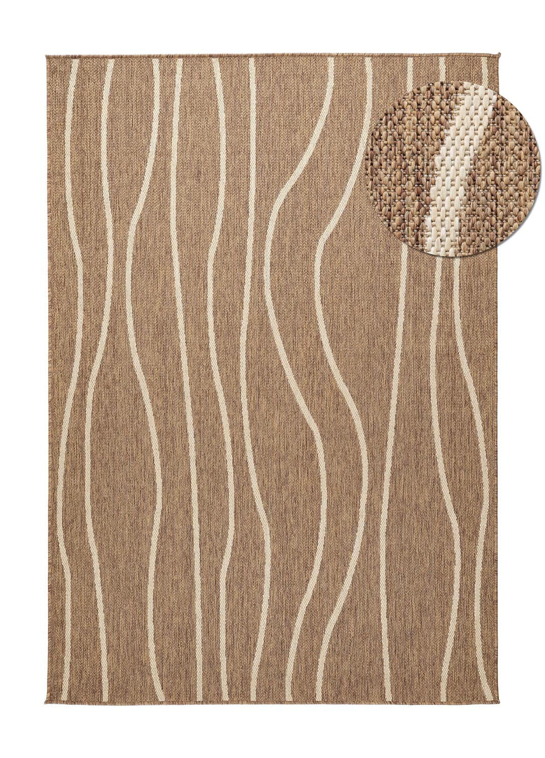 Innendørs/Utendørs tepper - Djerba (brun) (Størrelse: 200 x 290 cm)