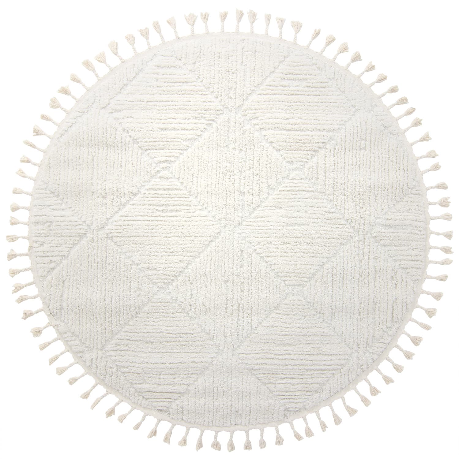 Runde tepper - Dallas (offwhite) (Størrelse: Ø 200 cm)