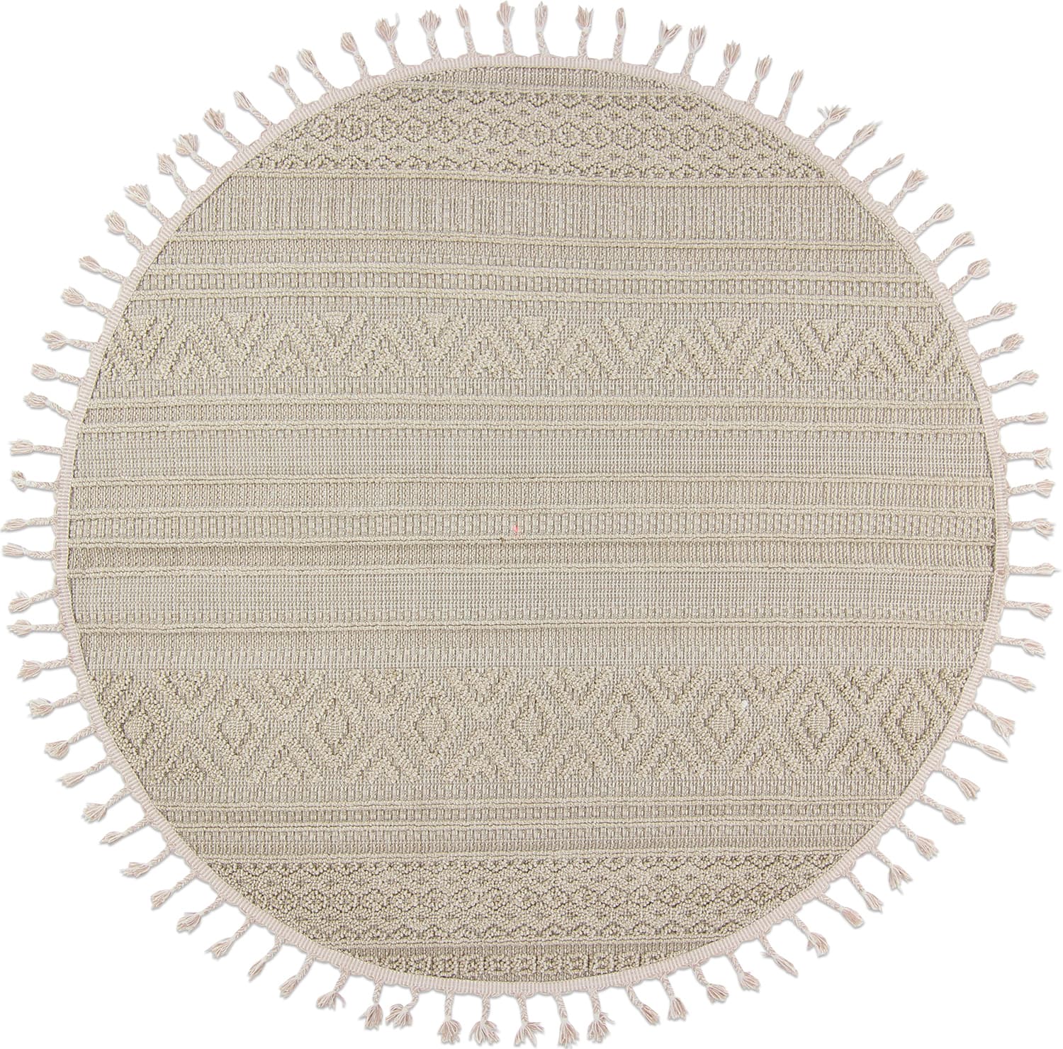Runde tepper - Indoor/Outdoor Athena (beige) (Størrelse: Ø 200 cm)