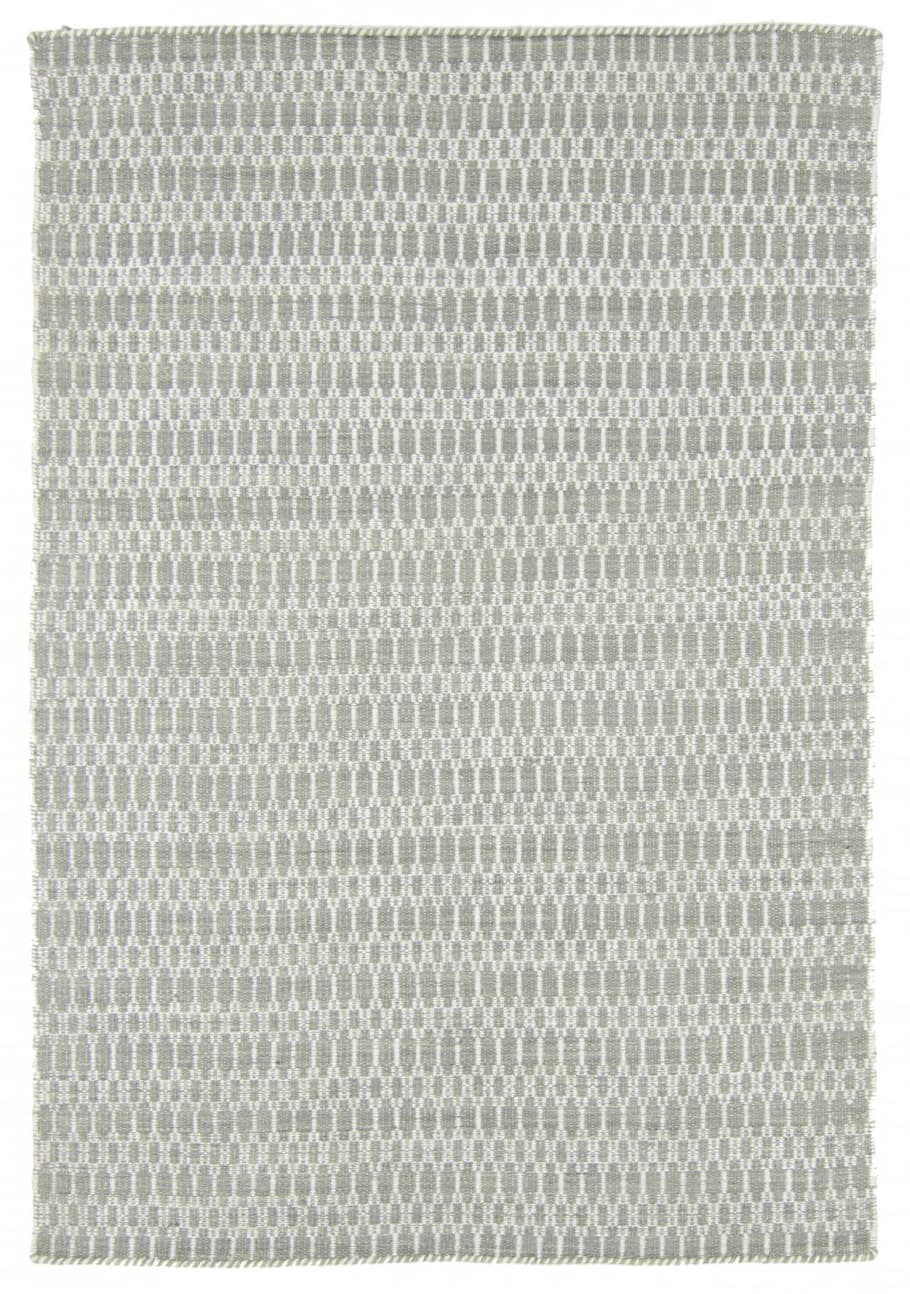 Ullteppe - Long Stitch (grå) (Størrelse: 150 x 250 cm)