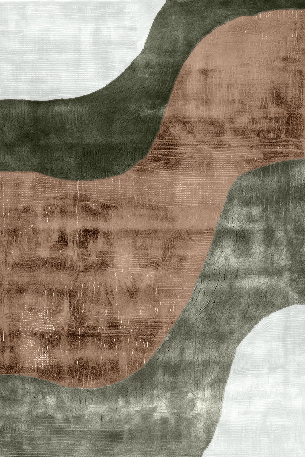 Wilton-teppe - Barcelona (brun) (Størrelse: 160 x 230 cm)