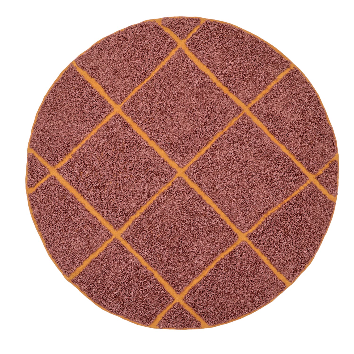 Runde tepper - Bellevue Natural Cotton Shaggy (rød/oransje) (Størrelse: Ø 240 cm)