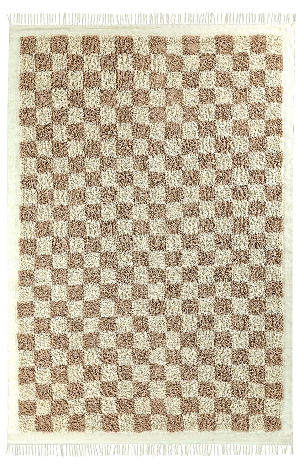 Ryetepper - Elsey Natural Cotton Shaggy (krem/sand) (Størrelse: 200 x 290 cm)